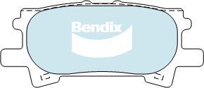 Bendix-AU DB1518 -4WD - Гальмівні колодки, дискові гальма autocars.com.ua