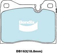 Bendix-AU DB163 GCT - Гальмівні колодки, дискові гальма autocars.com.ua