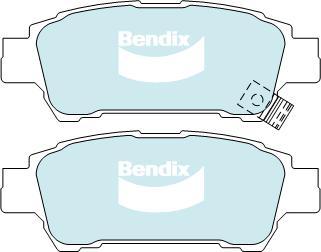 Bendix-AU DB1660 GCT - Гальмівні колодки, дискові гальма autocars.com.ua