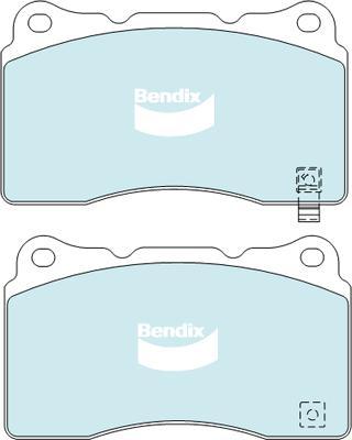 Bendix-AU DB1678 HD - Гальмівні колодки, дискові гальма autocars.com.ua
