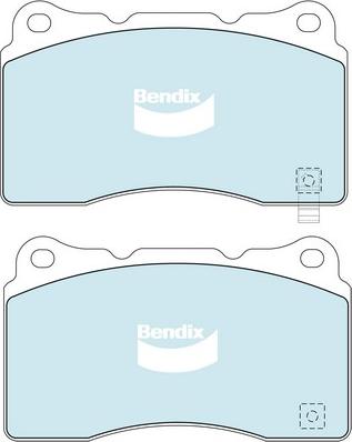 Bendix-AU DB1678 ULT - Тормозные колодки, дисковые, комплект autodnr.net