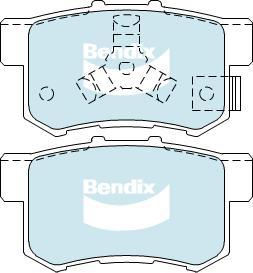 Bendix-AU DB1728 -4WD - Гальмівні колодки, дискові гальма autocars.com.ua