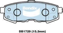 Bendix-AU DB1729 GCT - Гальмівні колодки, дискові гальма autocars.com.ua