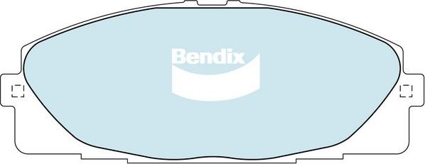 Bendix-AU DB1772 HD - Гальмівні колодки, дискові гальма autocars.com.ua