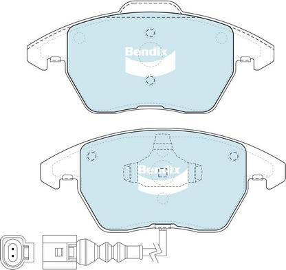 Bendix-AU DB1849 ULT - Тормозные колодки, дисковые, комплект autodnr.net