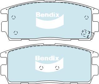 Bendix-AU DB1862 HD - Гальмівні колодки, дискові гальма autocars.com.ua