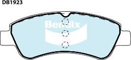 Bendix-AU DB1923 EURO+ - Гальмівні колодки, дискові гальма autocars.com.ua