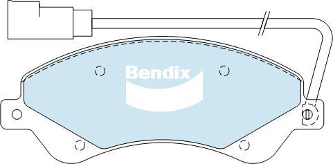 Bendix-AU DB1967 HD - Гальмівні колодки, дискові гальма autocars.com.ua