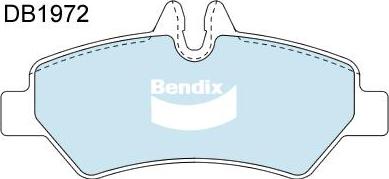 Bendix-AU DB1972 EURO+ - Тормозные колодки, дисковые, комплект autodnr.net