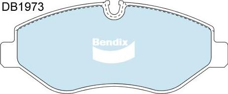Bendix-AU DB1973 EURO+ - Гальмівні колодки, дискові гальма autocars.com.ua