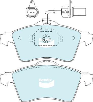 BENDIX 573106B - Гальмівні колодки, дискові гальма autocars.com.ua