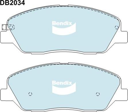 Bendix-AU DB2034 -4WD - Гальмівні колодки, дискові гальма autocars.com.ua