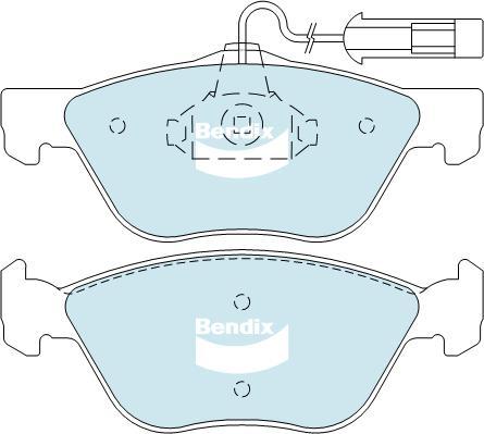 Bendix-AU DB2036 EURO+ - Гальмівні колодки, дискові гальма autocars.com.ua