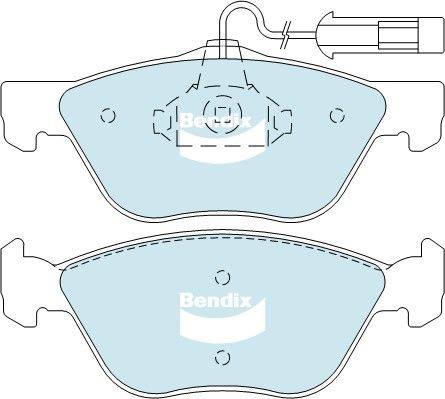 Bendix-AU DB2036 HD - Гальмівні колодки, дискові гальма autocars.com.ua