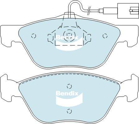 Bendix-AU DB2037 HD - Гальмівні колодки, дискові гальма autocars.com.ua