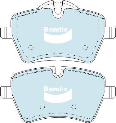 Bendix-AU DB2052 EURO+ - Гальмівні колодки, дискові гальма autocars.com.ua