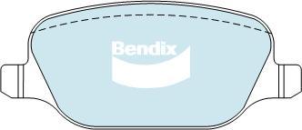 Bendix-AU DB2068 GCT - Гальмівні колодки, дискові гальма autocars.com.ua