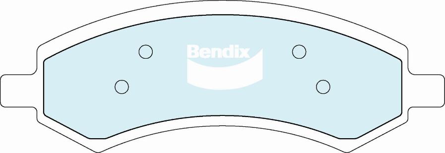 Bendix-AU DB2148 4WD - Гальмівні колодки, дискові гальма autocars.com.ua