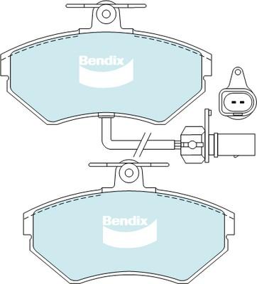 Bendix-AU DB2193 GCT - Гальмівні колодки, дискові гальма autocars.com.ua