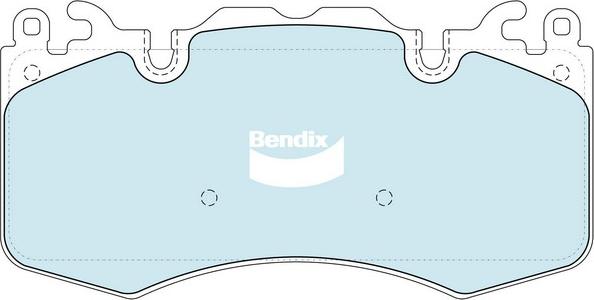 Bendix-AU DB2204 HD - Гальмівні колодки, дискові гальма autocars.com.ua