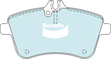 Bendix-AU DB2233 EURO+ - Гальмівні колодки, дискові гальма autocars.com.ua