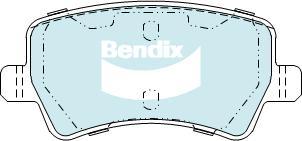 Bendix-AU DB2234 EURO+ - Тормозные колодки, дисковые, комплект autodnr.net