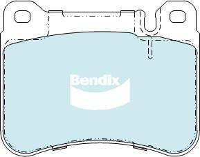 Bendix-AU DB2235 GCT - Гальмівні колодки, дискові гальма autocars.com.ua