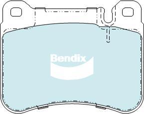 Bendix-AU DB2235 HD - Гальмівні колодки, дискові гальма autocars.com.ua