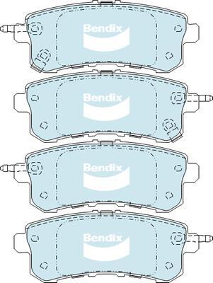 Bendix-AU DB2244 -4WD - Тормозные колодки, дисковые, комплект autodnr.net