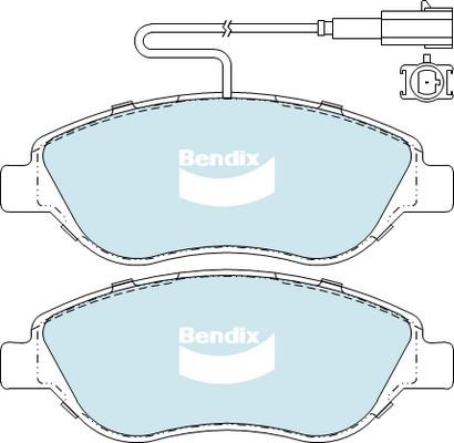 Bendix-AU DB2247 EURO+ - Тормозные колодки, дисковые, комплект autodnr.net