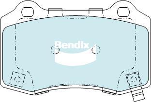 Bendix-AU DB2260 GCT - Тормозные колодки, дисковые, комплект autodnr.net