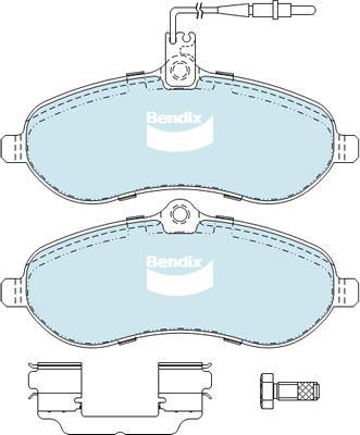 Bendix-AU DB2326 EURO+ - Гальмівні колодки, дискові гальма autocars.com.ua