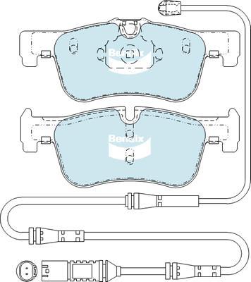 Bendix-AU DB2332 EURO+ - Гальмівні колодки, дискові гальма autocars.com.ua