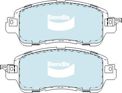 Bendix-AU DB2334-GCT - Гальмівні колодки, дискові гальма autocars.com.ua