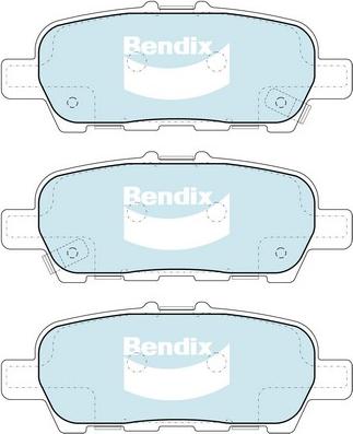 Bendix-AU DB2340 GCT - Гальмівні колодки, дискові гальма autocars.com.ua