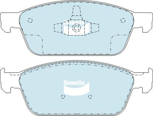 Bendix-AU DB2353 GCT - Тормозные колодки, дисковые, комплект autodnr.net