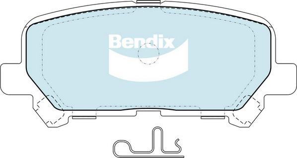 Bendix-AU DB2368 HD - Гальмівні колодки, дискові гальма autocars.com.ua