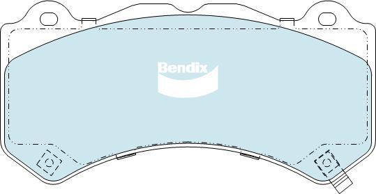 Bendix-AU DB2375 -4WD - Гальмівні колодки, дискові гальма autocars.com.ua