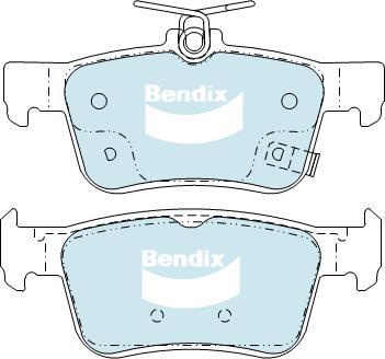 Bendix-AU DB2429 GCT - Тормозные колодки, дисковые, комплект autodnr.net