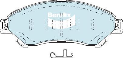 Bendix-AU DB2430 -4WD - Гальмівні колодки, дискові гальма autocars.com.ua