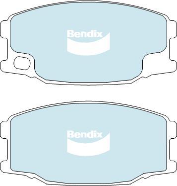 Bendix-AU DB2435 HD - Гальмівні колодки, дискові гальма autocars.com.ua