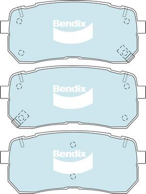 Bendix-AU DB2447 -4WD - Тормозные колодки, дисковые, комплект autodnr.net