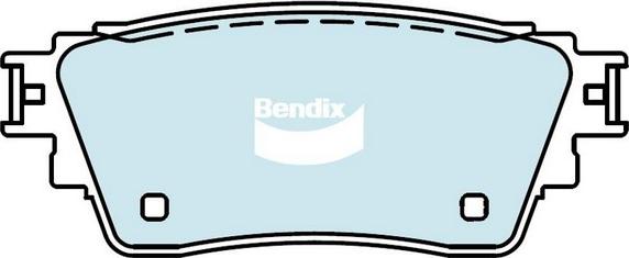 Bendix-AU DB2486 4WD - Гальмівні колодки, дискові гальма autocars.com.ua