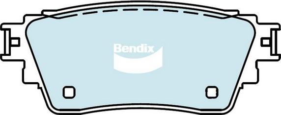 Bendix-AU DB2486 4WD - Тормозные колодки, дисковые, комплект autodnr.net