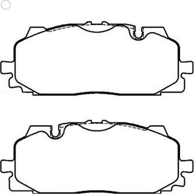 Bendix-AU DB2504 EURO+ - Гальмівні колодки, дискові гальма autocars.com.ua