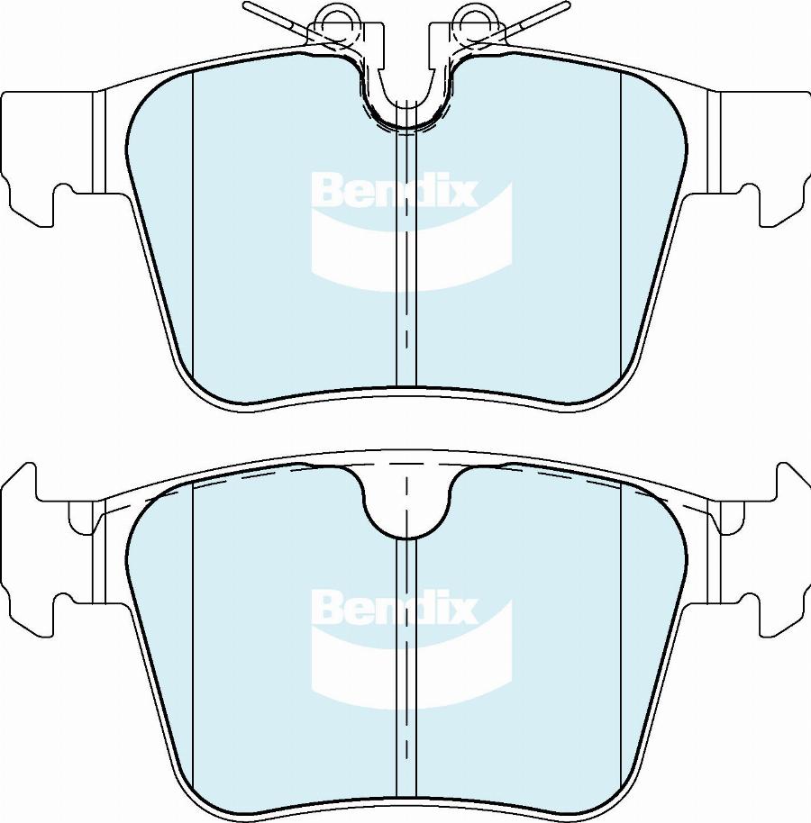 Bendix-AU DB2512 EURO+ - Гальмівні колодки, дискові гальма autocars.com.ua