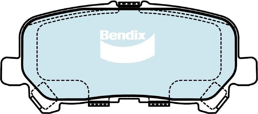 Bendix-AU DB2526 HD - Гальмівні колодки, дискові гальма autocars.com.ua