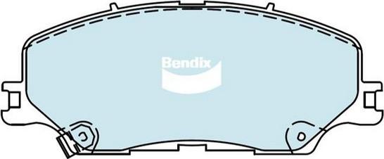 Bendix-AU DB2533 4WD - Гальмівні колодки, дискові гальма autocars.com.ua