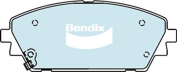Bendix-AU DB2538 GCT - Гальмівні колодки, дискові гальма autocars.com.ua