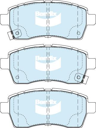 Bendix-AU DB2542 GCT - Тормозные колодки, дисковые, комплект autodnr.net